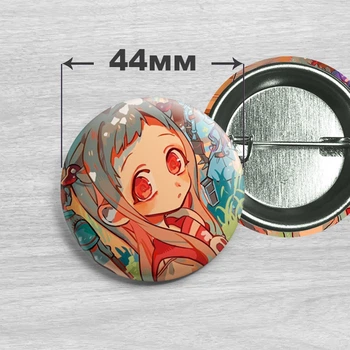 Значок Ясиро Нэнэ из аниме Туалетный мальчик Ханако / Toilet-Bound Hanako-kun. №3 44мм