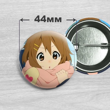 Значок Юи Хирасава из аниме Кэй-он! / K-On! №4 44мм