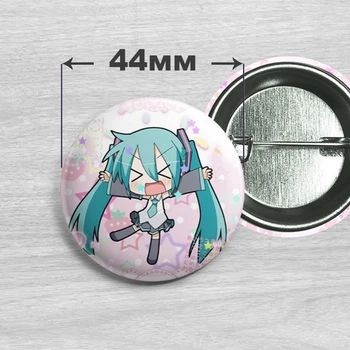 Значок Вокалоид Хацунэ Мику / Vocaloid Hatsune Miku. №2 44мм