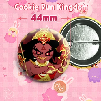 Значок Печенька Пылающая Специя (Бернинг Спайс Куки) / из игры Cookie Run: Kingdom. №61 44мм