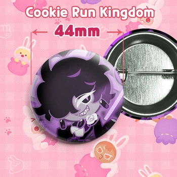 Значок Печенька Черный Сапфир (Блек Сапфир Куки) / Black Sapphire Cookie из игры Cookie Run: Kingdom. №44 44мм