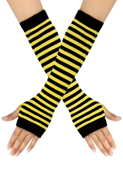 Мітенки смугасті жовті One Size