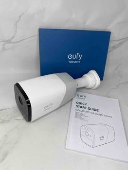 Б/у Уличная сотовая камера безопасности eufy Security 4G Камера видеонаблюдения Eufy 4G LTE Starlight Camera TB151, белая