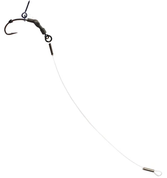 Готовий повідець W4C з флюорокарбону FLUOROCARBON RONNIE RIG (ронні клум), гачок MUGGA №6,w494-6