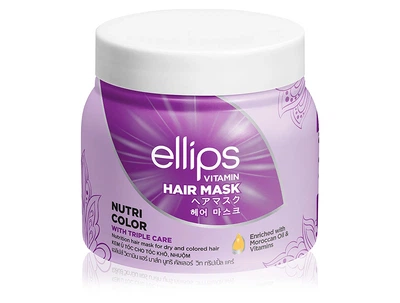 Маска для фарбованого волосся «Сяйво кольору» Ellips Vitamin Hair Mask Nutri Color With Triple Care, 200г (8993417583353)