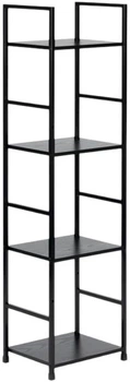 Regał ModernHome by Multistore drewniany 4 półki loft czarny (CWJ3024112L BLACK) (955555912423231) - Outlet