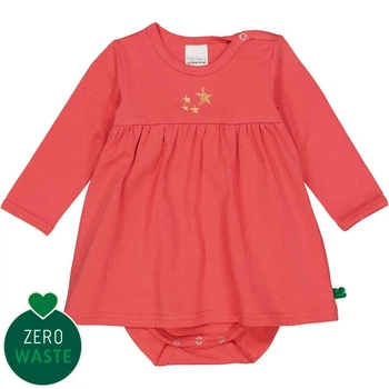 Дитяча сукня-боді для дівчинки Green Cotton 68 см Кораловий (251112108)