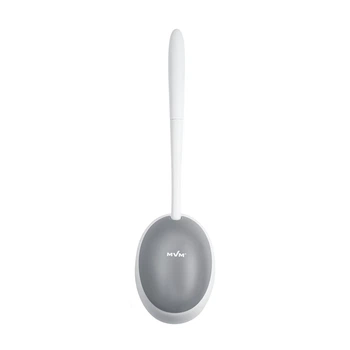 Ершик с силиконовой щеткой клеящийся настенный BP-21 WHITE/GRAY