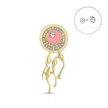 Значок (пин) BROCHE брошь бижутерия Медицина Зарождение золотистый BRGV115164