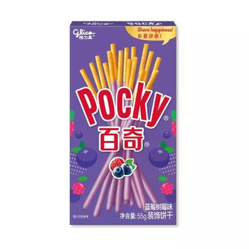 Японські палички Pocky Raspberry and Blueberry Flavor 55 грам