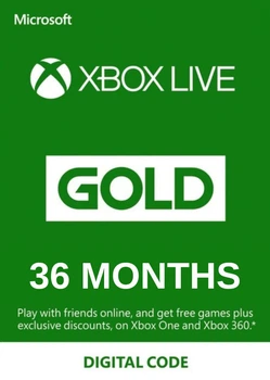 Xbox Live Gold - 36 месяцев Xbox 360/One/Series подписка для всех регионов и стран