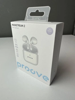 Беспроводные наушники Proove Mainstream 2 TWS (APP) Bluetooth 5.4 в белом цвете.