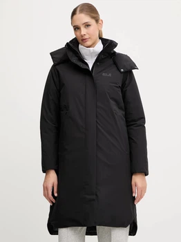 Парка зимова жіноча Jack Wolfskin Frost Haven Coat W A65090-6000 M Чорна (4064886515160)