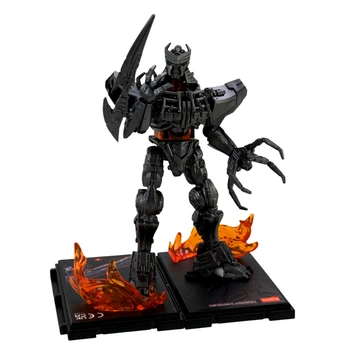 Конструктор Робот Трансформер Transformers с подсветкой на подставке Blokees Scourge Кнут 12 см