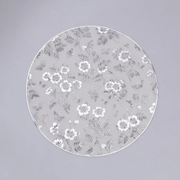 Кругла сервірувальна серветка Flowers Ø38 см, ПВХ, вологостійка (5AD846100D74)