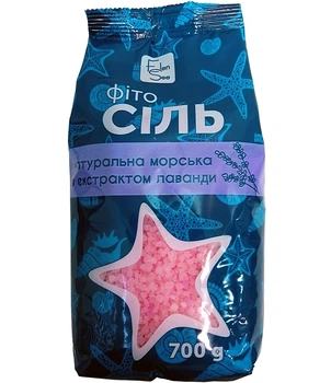 Фито-соль для ванны натуральная морская с экстрактом лаванды - ElenSee 700g (1292550-2098555645-2)