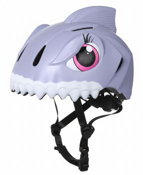 Детский шлем акула Monster Shark Purple 49-55 см