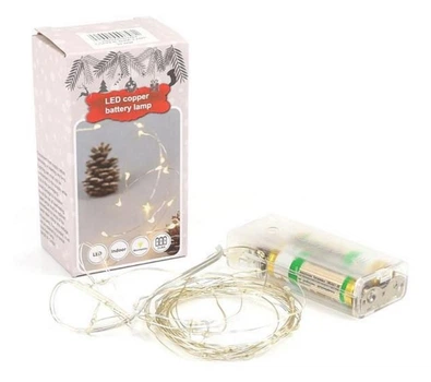 Светодиодная гирлянда 30 LED на батарейках и USB длина 5 м 3шт