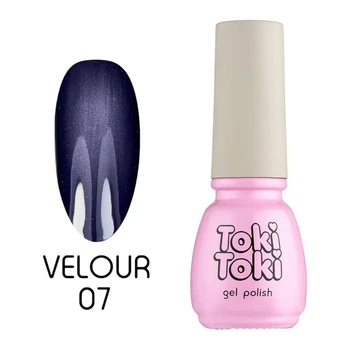 Гель-лак кошачий глаз Toki-Toki Velour 07 фиолетовый, 5 мл