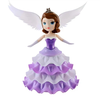 Вращающийся танцующая кукла ночник принцесса Dancing Angel Ice Princess