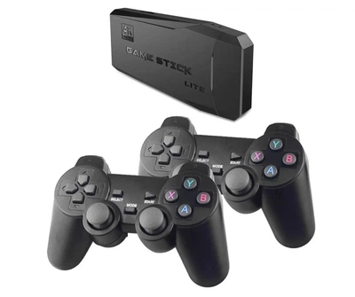 Игровая приставка Game Stick Lite 64 Gb для ТВ,4k Ultra HD, 2 геймпада 10000+игр PS1, Sega Play Station1 g-116