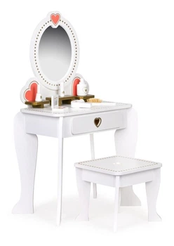 Туалетний столик дитячий дерев’яний EcoToys з дзеркалом (5903769977215)