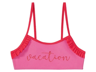 Верхняя часть купальника с рюшами для девочки Pepperts LYCRA® 348103 146-152 см (10-12 years) Розовый