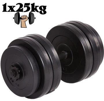 Гантель композитная наборная Infinito 1×25 кг Heavy Edition (антиударные ABS диски)