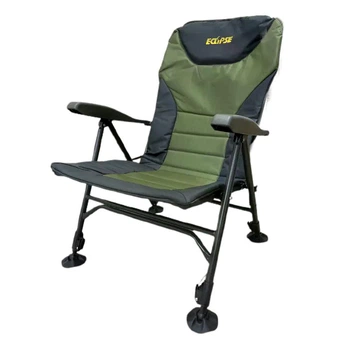 Кресло рыболовное карповое Eclipse Comfort XL 1010, эргономичное, складное, с подлокотниками и наклонной спинкой, вес 7 кг, до 170 кг
