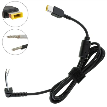 DC-кабель живлення для БЖ Lenovo 150–180W USB+pin, 5 Pin Square, 170 см, 2×1.5 мм², 1.9 кОм (від БЖ до ноутбука) Original