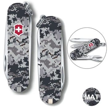 Складной нож Victorinox CLASSIC SD ARMY Пиксель синий с крас. Лого 0.6223.3.W3943pw