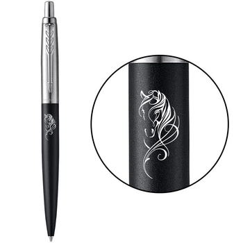 Ручка шариковая Parker JOTTER ZODIAC Bond Street Black CT BP Красный конь Серебристый 16232_Z502w