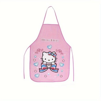 Фартук Hello Kitty для творчества, готовки, уборки регулируемый на завязках 1 шт. Розовый