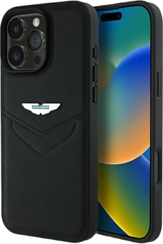 Панель Aston Martin HC Leather Victory Design для Apple iPhone 16 Pro Max Black (ASHCP16XPVIK)