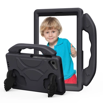 Противоударный детский чехол EVA Kids Like с подставкой на Samsung Galaxy Tab A9 8.7" X110 X115 X117 Черный