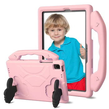 Противоударный детский чехол EVA Kids Like с подставкой на Samsung Galaxy Tab A11 Plus 5G 11" / Tab A11+ Wi-Fi 11" (Розовый)