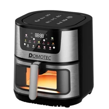 Аерофритюрниця 12л 3500Вт DOMOTEC MS-3223 Чорна з сірим