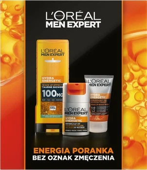 Набір L'Oreal Paris Men Expert Гель для душу 400 мл + Крем зволожуючий 50 мл + Гель для вмивання 100 мл (5905076885917)