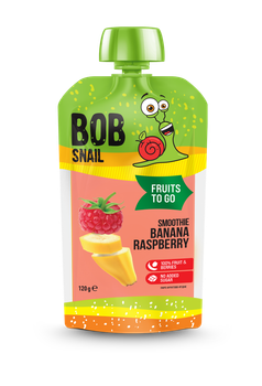 Пюре-смузі фруктово-ягідне Bob Snail Банан-Малина 120г
