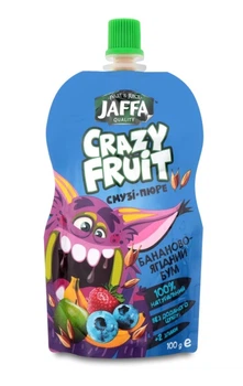 Смузі-пюре Jaffa Банан-Яблуко-Чорниця зі злаками 100г