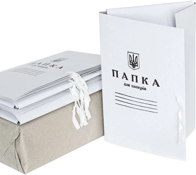 Папка для паперів Imago на зав'язках А4 0.3 мм картонна 50 шт (2000000109039)