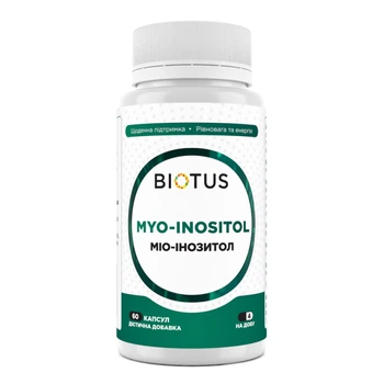 Мио-инозитол Biotus Myo-Inositol 60 капсул по 500 мг (6370-49970)