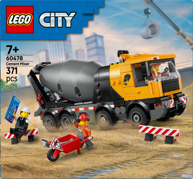 Zestaw klocków LEGO CITY Betoniarka 371 elementów (60478)
