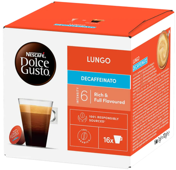 Кофе в капсулах Nescafe Dolce Gusto Lungo Decaffeinato 16 Порций