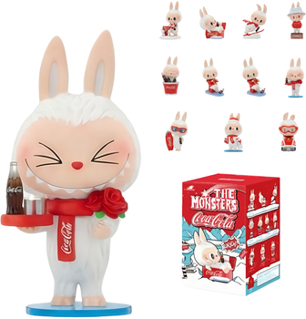 Лабубу брелок UFT сюрприз Labubu Pop Mart Coca-Cola Enjoy Monsters рандомный персонаж (UFTColaEnjoy7)