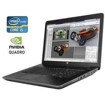Мобильная рабочая станция HP ZBook 17 G3 / 17.3" (1600x900) TN / Intel Core i5-6440HQ (4 ядра по 2.6 - 3.5 GHz) / 8 GB DDR4 / 256 GB SSD / nVidia Quadro М1000M, 2 GB DDR3, 128-bit / WebCam / Win 10 Pro б/у