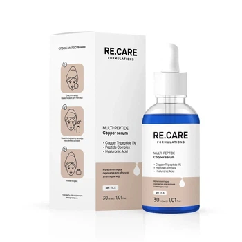 Мультипептидная сыворотка для лица с медным пептидом Multi-Peptide Copper Serum RE.CARE 30 мл 4823109411500