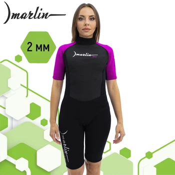 Гидрокостюм женский Marlin BALI SHORTY LADY 2 мм purple/black M