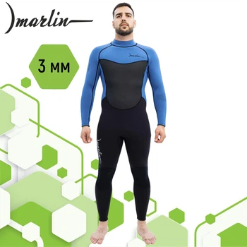 Гидрокостюм для серфинга Marlin TROPIC MAN 3 мм blue/black XL