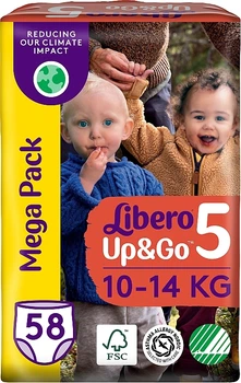 Підгузки-трусики Up&Go 5 (10-14 кг), 58 шт. - Libero 58шт (1007056-1308193-2)